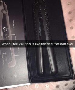 Herstyler Superstyler Onyx Ceramic Flat Iron, Ceramic Hair Straightener With Adjustable Temperature, Travel-friendly Dual Voltage Flat Iron Black 48 61evk2wcTeL