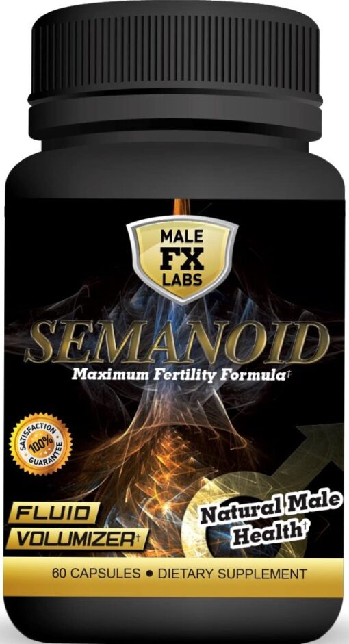 Semanoid (60 Caps) Maximum Fertility Formula and Volumizer - Advanced Fertility Ingredients and Men's Vitamin Blend, 1 Month Supply