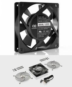 Alternative view of AC Infinity AXIAL 1225, Quiet Muffin Fan, 120V AC 120mm x 25mm Low Speed, UL-Certified for DIY Cooling Ventilation Exhaust Projects