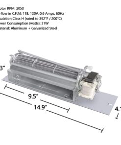 Hongso FK24 Fireplace Blower Fan KIT for Majestic, Vermont Castings, Northern Flame Fireplaces 9 61eybgrQIjL