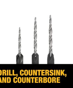 DEWALT Countersink Drill Bit Set #6, #8, #10, 3-Piece (DW2535) 12 61eyo87aulL