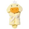 Elegant Baby Best Bath Gift - Cotton Towel Wrap, Soft Yellow Ducky