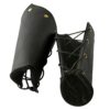 Armor Venue: Knights Leather Battle Arm Guard Bracers Medieval Armor Costume Black