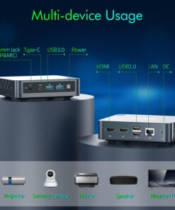 Trycoo WI-6 Mini PC, Intel 12th Gen N100 Mini Computer,16GB DDR4 RAM 512GB SSD,Triple 4K Display/2*USB3.2/WiFi/Bluetooth/Full Function Type-C/Gigabit Ethernet/Support 64GB RAM and 2TB SSD Extensions Intel 12th N100 16GB DDR4 RAM 512GB SSD 23 61f1B0cIGpL
