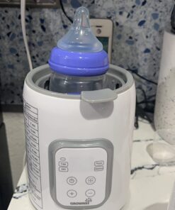Bottle Warmer, GROWNSY 8-in-1 Fast Baby Milk Warmer with Timer for Breastmilk or Formula, Accurate Temperature Control, with Defrost, Sterili-zing, Keep, Heat Baby Food Jars Function Gray 41 61f1T9GpkAL