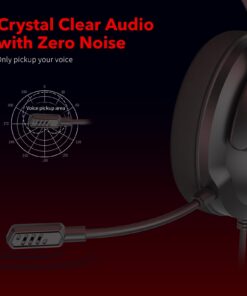 NUBWO N20 Gaming Headset with Mic - Compatible with PS5, Xbox One, Nintendo Switch Lite, PC, Laptop, and Mac, Over Ear Headphones with Noise Cancelling Microphone 19 61f1YjSNnL