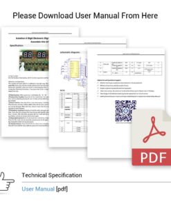 IS Soldering Project Clock, Icstation 6-Bit Digital Clock Soldering Kit DIY Soldering Practice for School Science Projects Student STEM Learning Teaching 49 61f2eendWWL