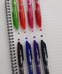 Pilot, FriXion Ball Erasable & Refillable Gel Ink Pens, Fine Point 0.7 mm, Pack of 8, Assorted Colors 8 Count (Pack of 1) 35 61f3712gYtL 1