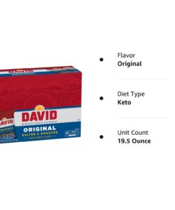 DAVID Roasted and Salted Original Sunflower Seeds, 1.625 oz, 12 Pack 29 61f57kPwfwL