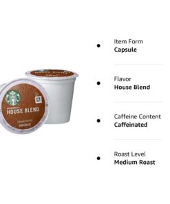Starbucks Starbucks House Blend, 72 Count 72 Count (Pack of 1) 7 61f5bie57bL