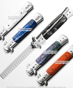 etrading 9" Wood Handle Spring Button Folding Comb Hair Styling Pocket Carrying 8 61f68ZS8FDL