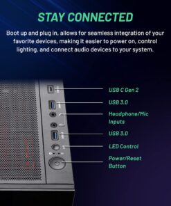 Skytech Gaming PC Desktop – Intel Core i7 12700F 2.1 GHz, NVIDIA RTX 4070 Ti, 1TB NVME SSD, 16GB DDR4 RAM 3200, 750W Gold PSU, 360mm AIO, 11AC Wi-Fi, Windows 11 Home 64-bit,Black 12700F | 4070 Ti 31 61f7Pe1QxLL