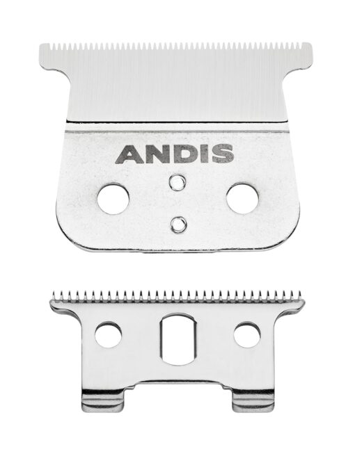 Andis 04521 Replacement T-Blade For T-Outliner Trimmer, Close Cutting Zero Gapped, Replacement Blade For Andis Model GTO, GO, SL, SLS Trimmers, Silver