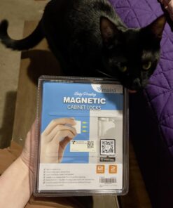 Vmaisi Adhesive Magnetic Cabinet Locks (12 Locks and 2 Keys) Standard 12.0 36 61f9cBQYfIL