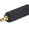 Monoprice 107134 3.5mm Stereo Plug to 6.35mm Mono Jack Adaptor, Gold Plated Single PCS 13 61fB9zGTHzL