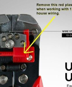 NEIKO 01924A 3-in-1 Automatic Wire Stripper, Cutter, and Crimping Tool, Auto Self-Adjusting Pliers that Cut up to 10 AWG 3-in-1 Auto Wire Strippers, Red 29 61fCHCcpiOL