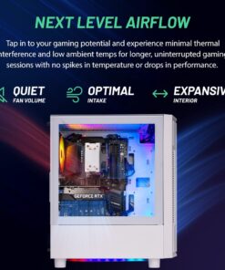 Skytech Gaming Archangel Gaming PC Desktop – AMD Ryzen 5 3600 3.6 GHz, NVIDIA RTX 3050, 500GB NVME SSD, 8GB DDR4 RAM 3200, 600W Gold PSU, 11AC Wi-Fi, Windows 11 Home 64-bit 3600 | 3050 | Arch4 21 61fD3AMNNL