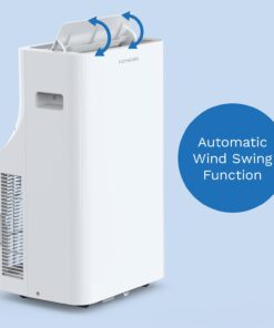 hOmelabs Portable Air Conditioner 12000 BTU - Cools Rooms up to 450 Sq. Ft. - Quiet AC Unit with Wheels, Washable Filter and Remote Control (New DOE 7200 BTU) 12,000 BTU 15 61fEHh8tayL