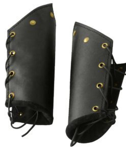 Armor Venue: Knights Leather Battle Arm Guard Bracers Medieval Armor Costume Black 11 61fEiwv7CcL