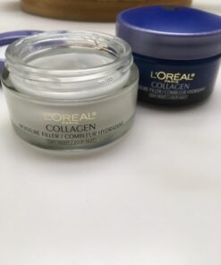 L'Oreal Paris Skincare Collagen Face Moisturizer, Day and Night Cream, Anti-Aging Face, Neck and Chest Cream to smooth skin and reduce wrinkles, 1.7 oz Pack of 2 1.7 Ounce (Pack of 2) 22 61fF2nyLgjL