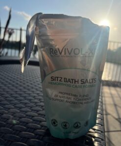 Sitz Bath for Hemorrhoids Soothing 20-in-1 Salts Soak Mix, Concentrated Pouch Makes 15 Toilet Seat Basin Sit Soaks. Made-in-USA 25 61fFyLjuhoL