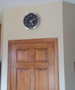 Bjerg Instruments Modern 12" Stainless Silent Wall Clock with Non Ticking Quiet and Accurate Movement 34 61fG7C7GGrL