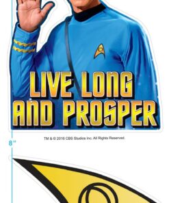 Popfunk Classic Star Trek Spock Live Long and Prosper T Shirt & Stickers Large Star Trek - Charcoal 10 61fIPtRm6lL