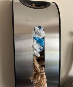 simplehuman Wall Mount Grocery Bag Dispenser, Brushed Stainless Steel 36 61fJnga0IQL