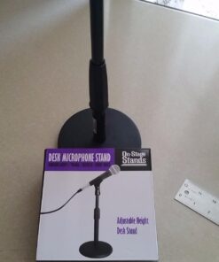 OnStage DS7200B Adjustable Desktop Microphone Stand, Black 26 61fK5cqEWGL