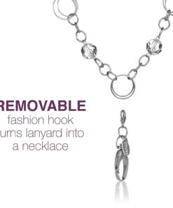 BooJee Beads Lanyards for Women 19" Handmade Beaded Lanyard Id Holder Fashionable Breakaway Lanyard Necklace for Office Workers Doctors Nurses Teachers Students Jewelry lanyards for Id Badges (London) London 14 61fKCMuM5SL