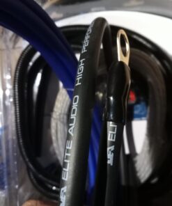 Elite Audio Base Series Full Amplifier Install Kit - 2000W Max Power, 4-Gauge Power & Ground, Mini ANL Fuse & Holder, 17ft 2-Ch RCA Cable, 16-Gauge Speaker Wire (Model: EA-OB04G) 16 61fLk7XOZbL