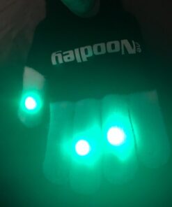 The Noodley LED Light Up Gloves for Kids Toys Games Outdoor Boy Girl Glow Dark Costume Autistic Child Teen Adult Sizes Black Small 44 61fNvB2 AqL