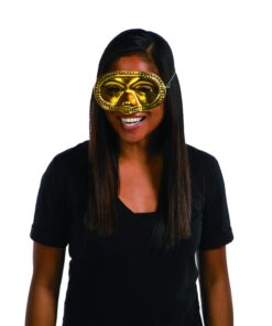 Metallic Half-Masks (24 pieces)-Masquerade Masks, Mardi Gras, Party Supplies 6.75" 17 61fOvPgKXWL
