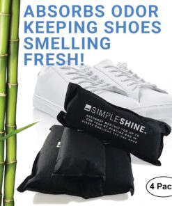 4 Bamboo Premium Set Natural Charcoal Shoe Smell and Moisture Absorber 8 61fP8W6NjPL