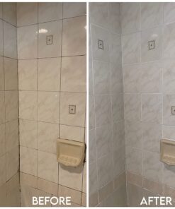 Grout Pen White Tile Paint Marker: Waterproof Grout Paint, Tile Grout Colorant and Sealer Pen - White, Narrow 5mm Tip (7mL) Narrow Tip 47 61fPHmG7m2L