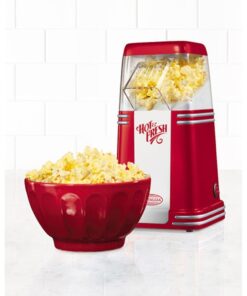 Hot Air Popcorn Maker, Nostalgia '50s-Style, Table-Top, Red