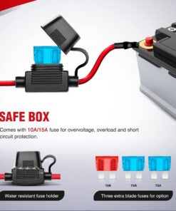 Alternative view of Nilight 10011W 16AWG Wiring Harness Kit-2 Leads LED Light Bar 12V On/Off 5 Pin Rocker Switch Power Relay Blade Fuse for Jeep Boat Trucks, 2 Years Warranty