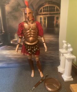 THOR INSTRUMENTS Medieval King Spartan Copper 300 Helmet W/RED Plume Muscle Jacket Leg ARM Guards Rustic Vintage Home Decor Gifts 12 61fQPAeC9AL