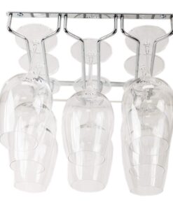 Alternative view of Huji Durable Under Cabinet Stemware Rack Storage Organization (1 Pack, Chrome) 1