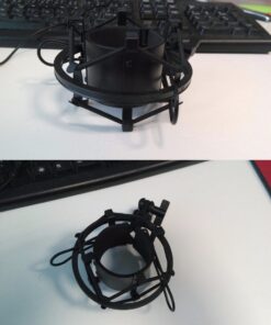 Weymic Black Universal Microphone Shock Mount for Large Diameter Diameter 48-51mm Condenser Microphone Metal Construction 35 61fUNIASVdL