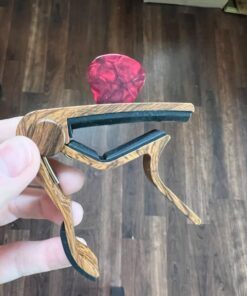 Capo Guitar Capo with Pick Holder for Acoustic and Electric Guitar, Ukelele, Bass, Banjo with Guitar Picks (rose wood) rose wood 36 61fUXUS6YCL