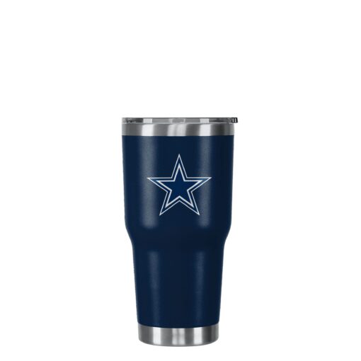 foco NFL unisex NFL Team Logo 30oz Insulated Stainless Steel Travel Mug Tumbler Dallas Cowboys 1 Count (Pack of 1) Team Color