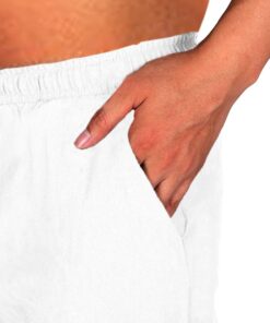 Men's Ankle Banded Pants Medieval Viking Navigator Pirate Costume Trousers Renaissance Gothic Pants Large White-short 11 61fWJP7NApL