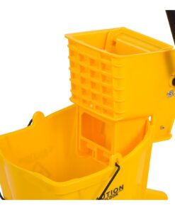 Alternative view of Carlisle FoodService Products Mop Bucket with Side-Press Wringer for Floor Cleaning, Restaurants, Offices, And Janitorial Use, Polyproylene, 26 Quarts, Yellow