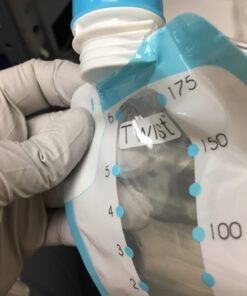 Kiinde Twist Pouch Direct-Pump Direct-Feed Twist Cap Breast Milk Storage Bags for Pumping, Freezing, Heating and Feeding, Pre-Sterilized, 6 Ounce, pack of 80 6oz 6 Ounce (Pack of 80) 39 61fWUvhrJ0L