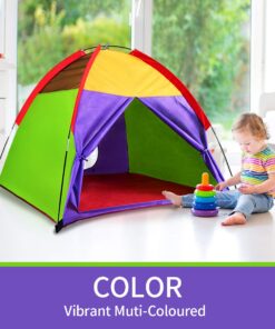 Alvantor Kids Tents Indoor Children Play Tent For Toddler Tent For Kids Pop Up Tent Boys Girls Toys Indoor Outdoor Playhouse Camping Playground 8010 Rainbow 48”x48”x42" 30 61fWW2X s2L