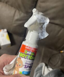 Baby Diaper Rash Cream Spray by Boogie Bottoms, No-Rub Touch Free Application for Sensitive Skin, Over 200 Sprays per Bottle, 1.7 oz, Pack of 3 45 61fXiqyS20L