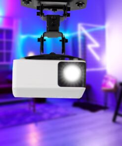 VIVO Universal Adjustable Ceiling Projector Mount for Regular and Mini Projectors, Projection Mount with Extending Arms, Black, MOUNT-VP01B 28 61fXiri8xWL