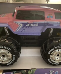 Ruko 1601AMP3 Amphibious RC Truck for Girls, IPX6 Warterproof Monster Truck, 1:10 Large Remote Control Car for All Terrain, 2 Rechargeable Batteries for 50 Min Fun Time, Gifts for Kids Pink 31 61fXtNIt67L