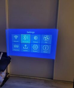 NexiGo PJ40 Projector with WiFi and Bluetooth, Native 1080P, 4K Supported, Projector for Outdoor Movies, 300 Inch, Zoomable, 20W Speakers, Home Theater, Compatible w/TV Stick, iOS, Android (Black) Regular OS 91 61fZBQvfVSL 1